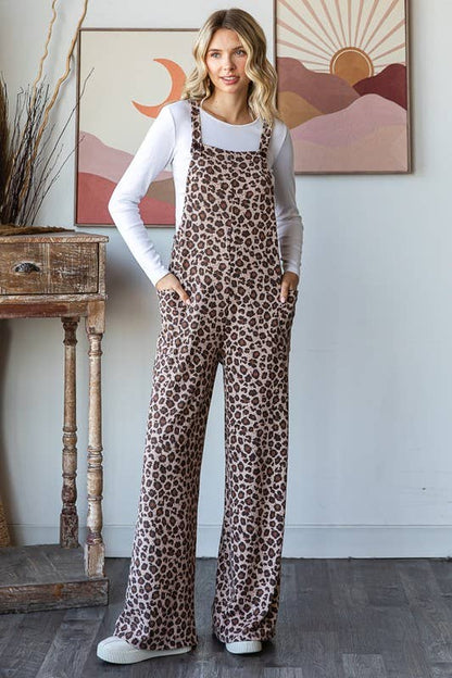 ANIMAL PRINT OVERALL JUMPSUIT