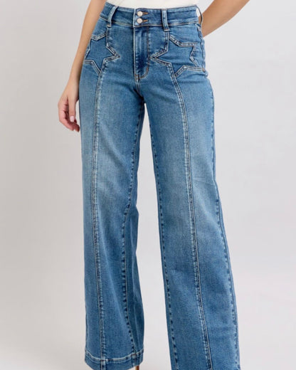 HW Star & Seam Wide Leg