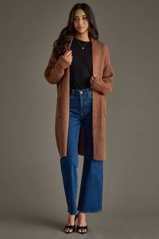 Brown Knit Cardigan