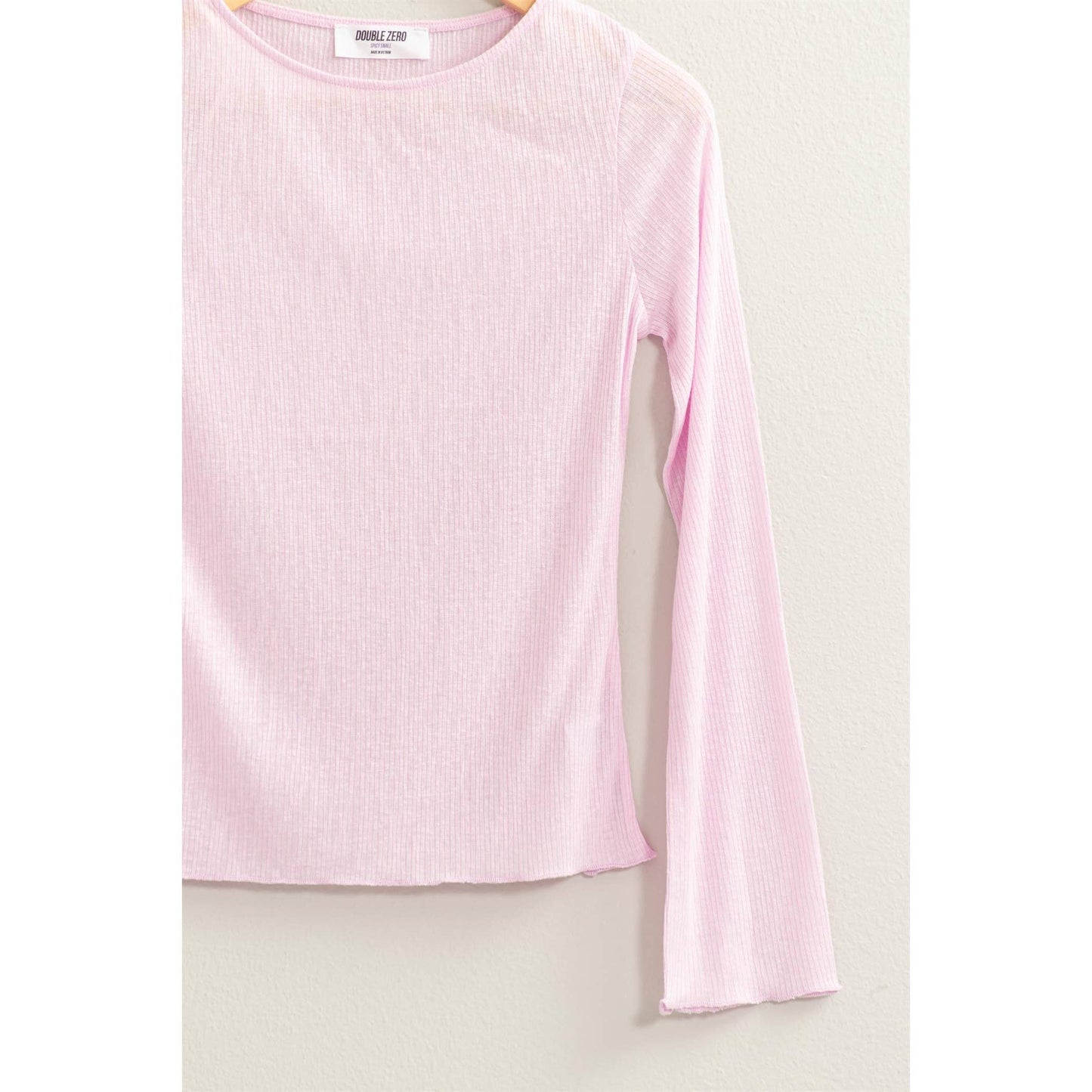 Ribbed Long Sleeve Top