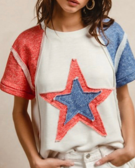 French Terry Star Top