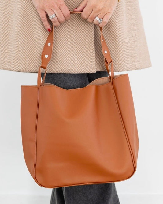 Vegan Leather Shoulder Pouch Bag