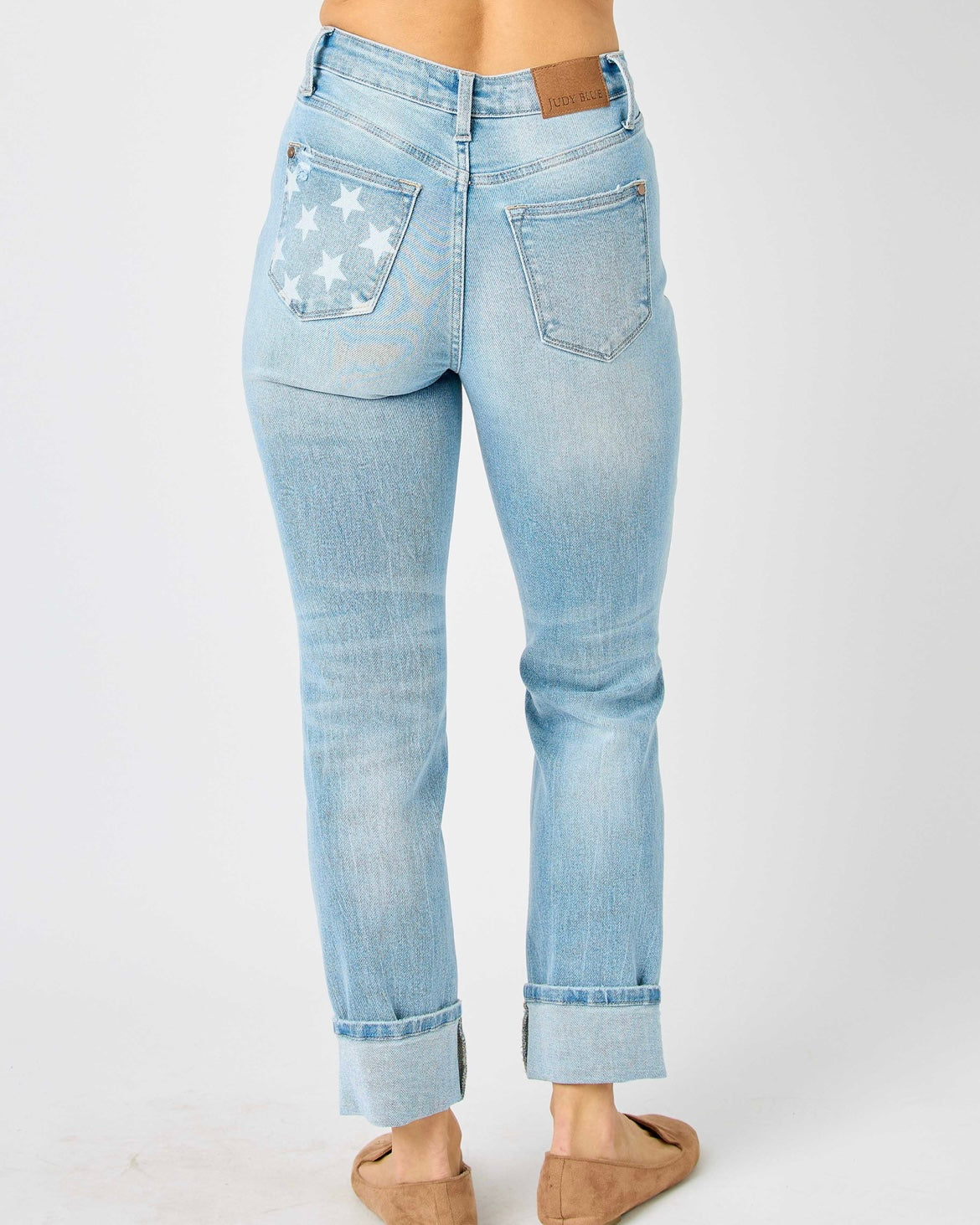 Mid Rise Americana Boyfriend Denim
