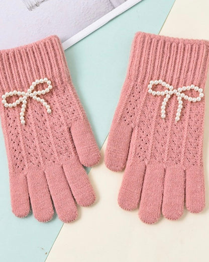 Pearl Bow Gloves