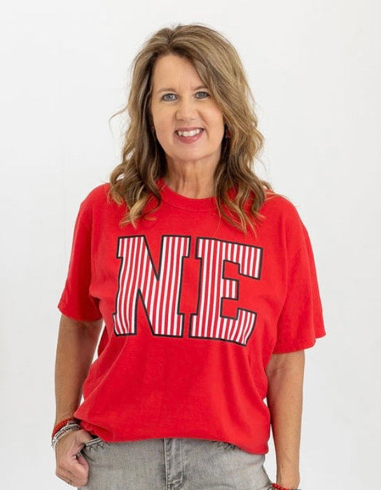 NE Stripes Red Tee
