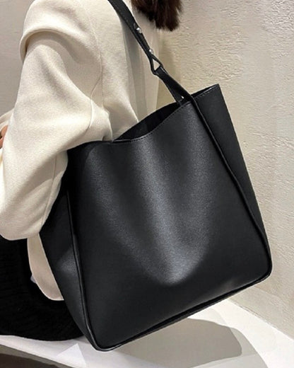 Vegan Leather Shoulder Pouch Bag