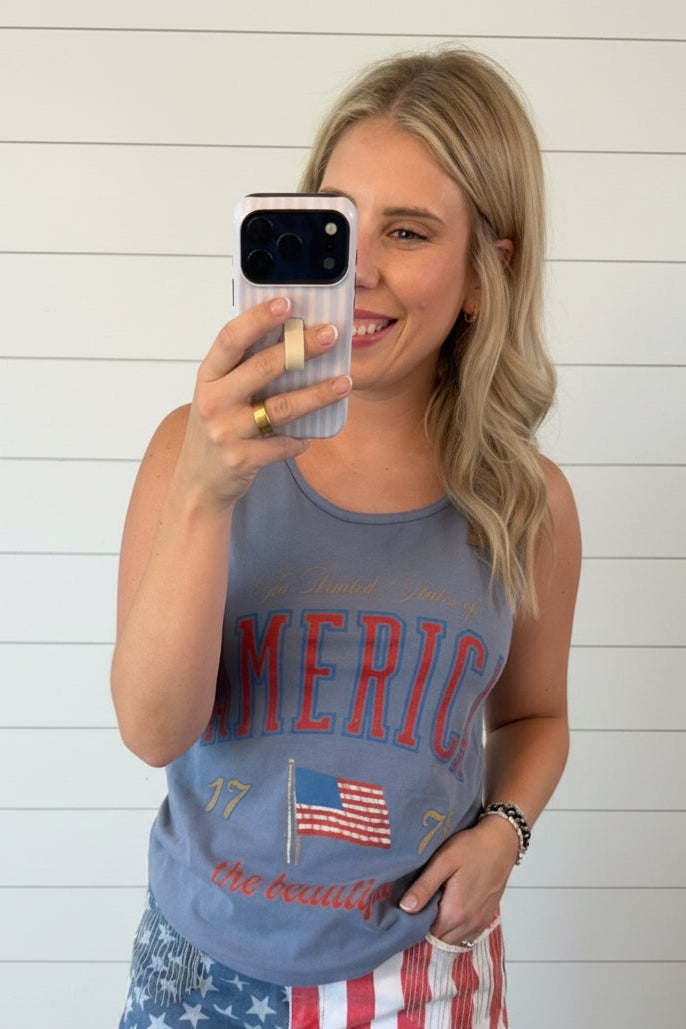 4th of July America Flag Tank