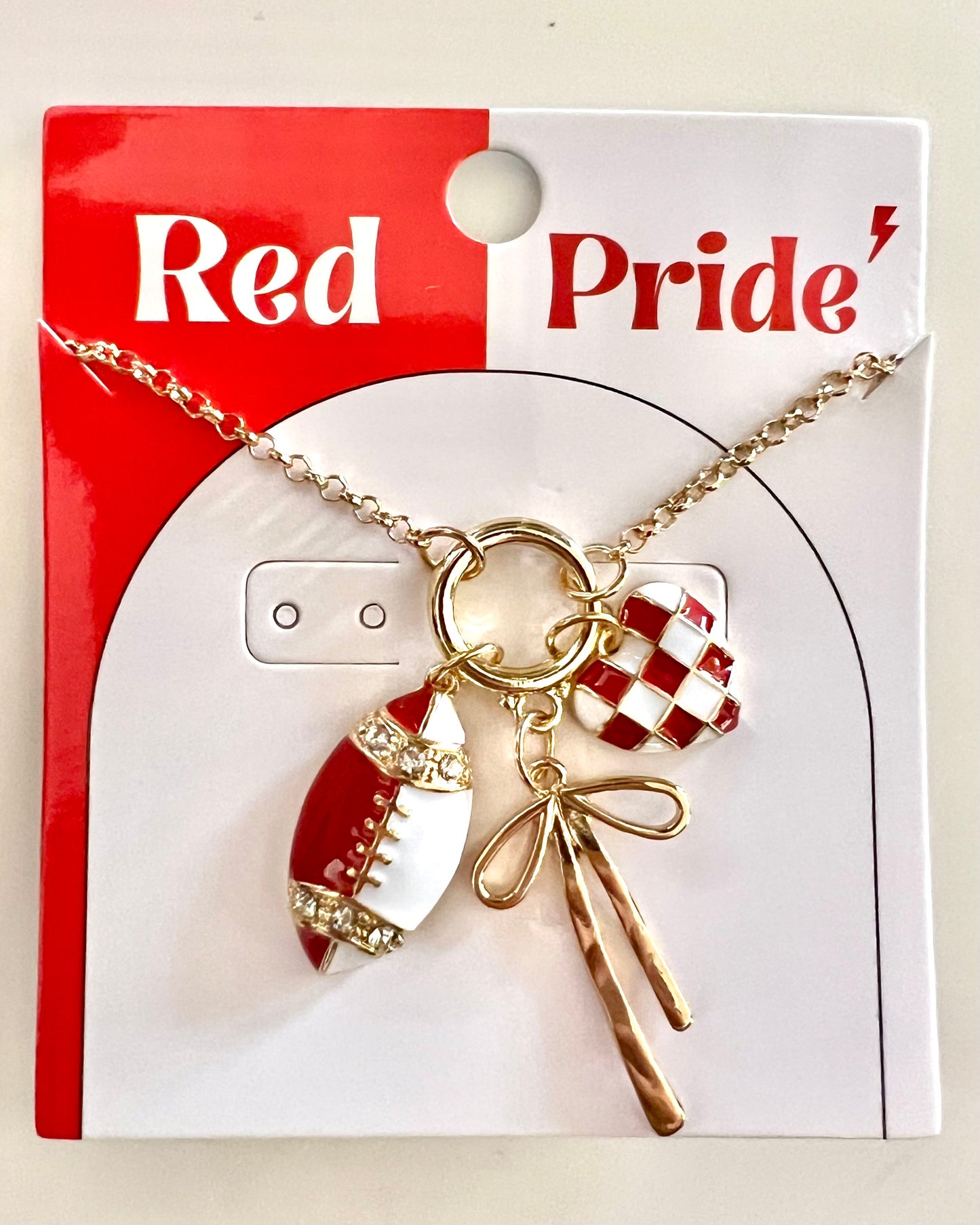 Red Pride Charm Necklaces
