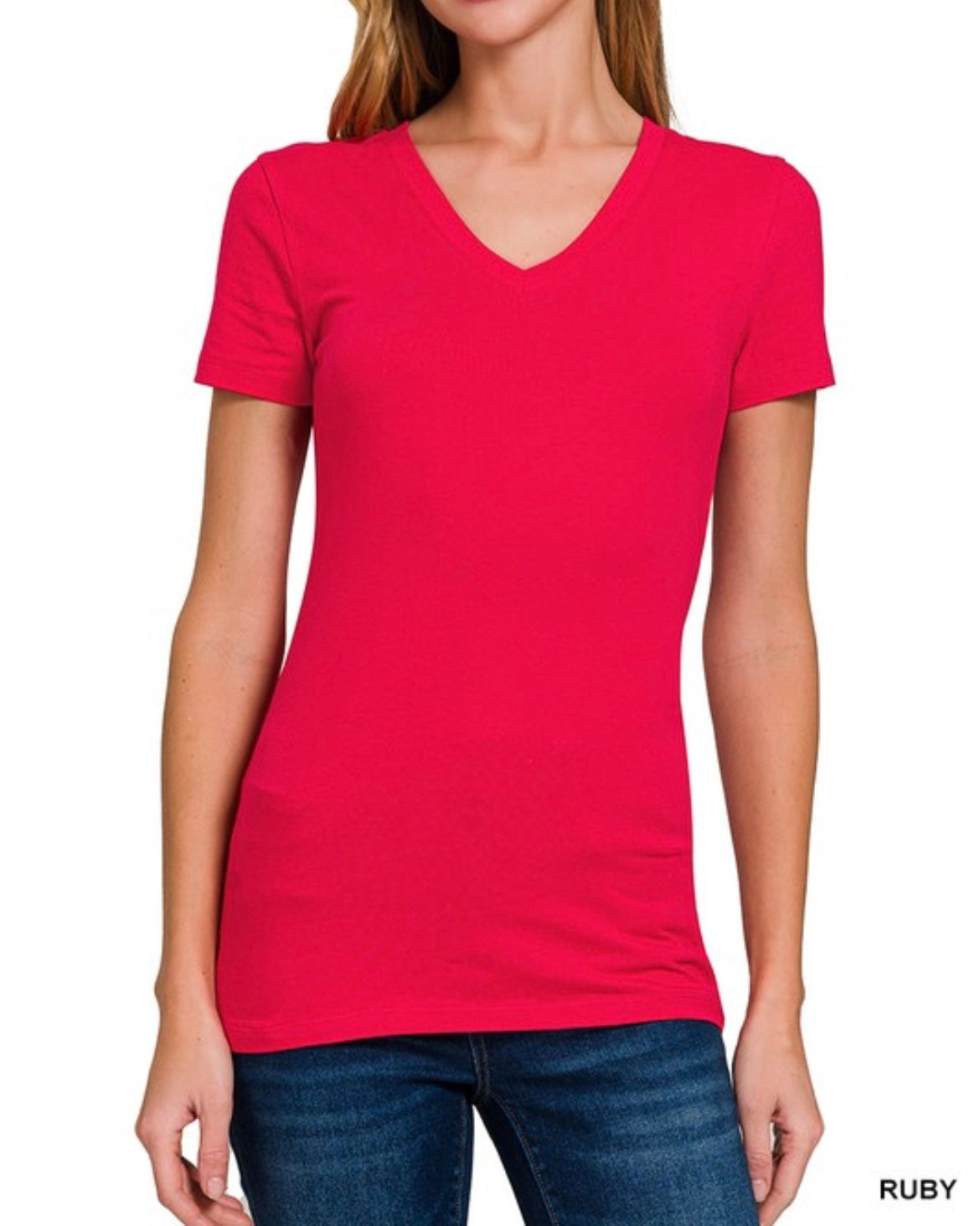 Super Soft Short Sleeve V-Neck Tee