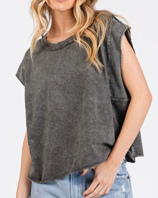 Mineral Wash Boxy Tee