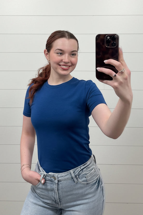 Better Than Basic Tee: LT NAVY