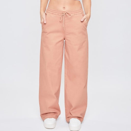 Wide Leg Cotton Jogger