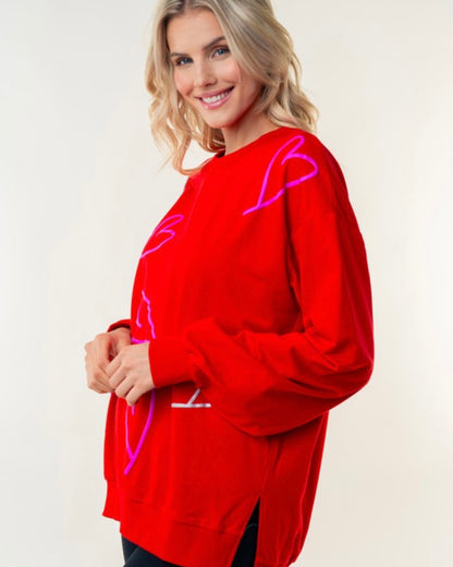 Raised Heart Top