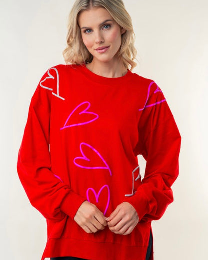 Raised Heart Top