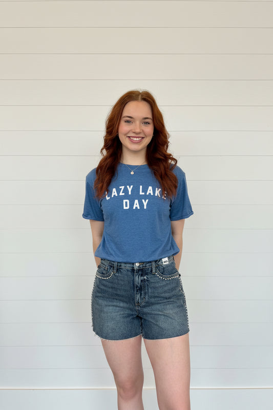 Blue Lazy Lake Day Tee