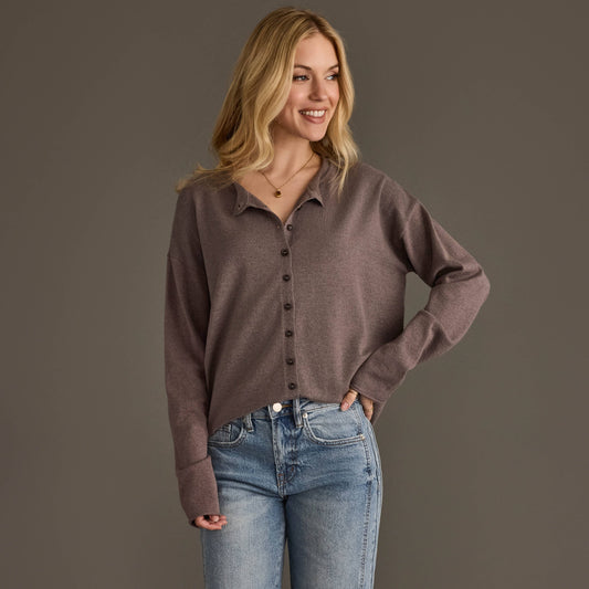 Dk. Gray Button Up Cardigan