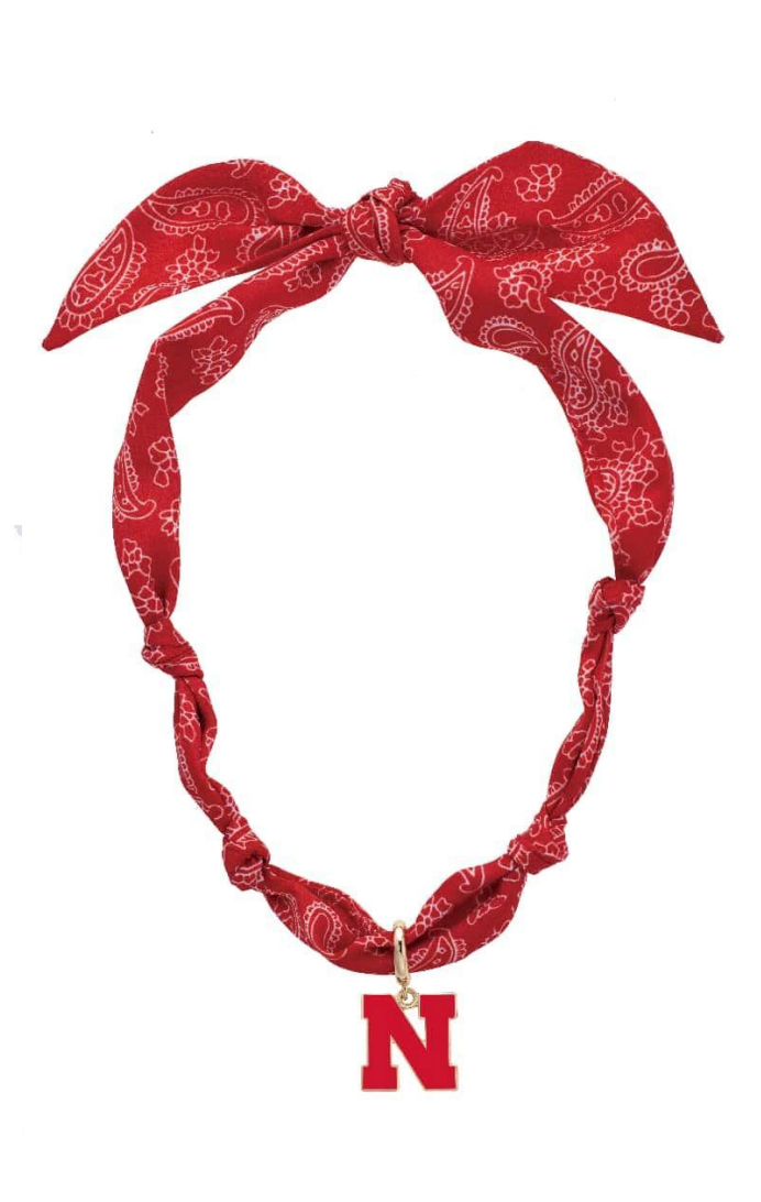 Nebraska Cornhuskers Logo Bandana Scarf Necklace