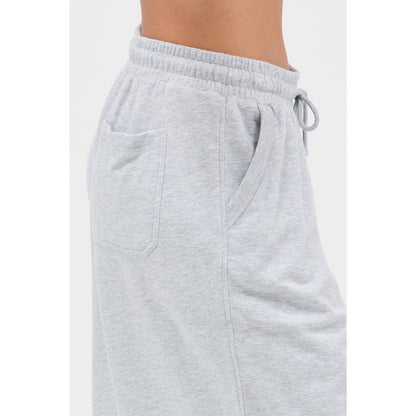 French Terry Bermuda Shorts: HEATHER GRAY