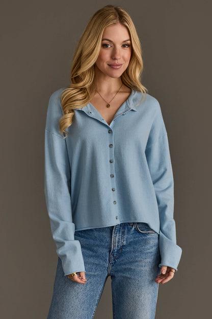 Lt. Blue Button Up Cardigan