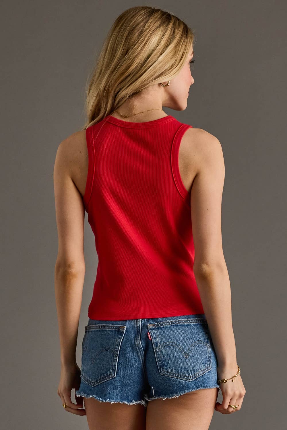 Red What's The Score Again? Tank Top