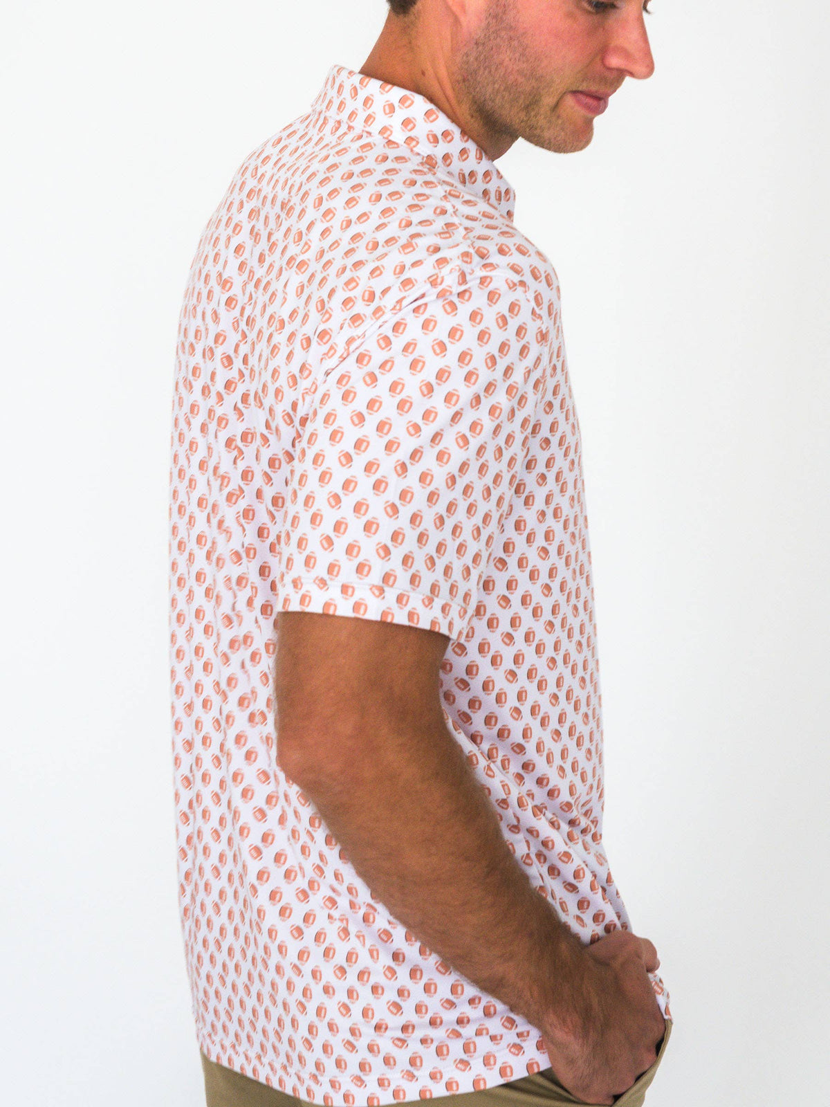 Men's Football Frenzy Short Sleeve Performance Polo