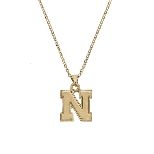 Nebraska Cornhuskers 24K Gold Plated Pendant Necklace