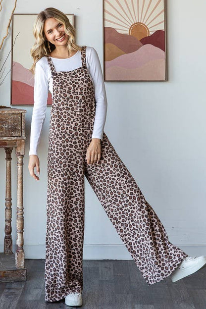 ANIMAL PRINT OVERALL JUMPSUIT