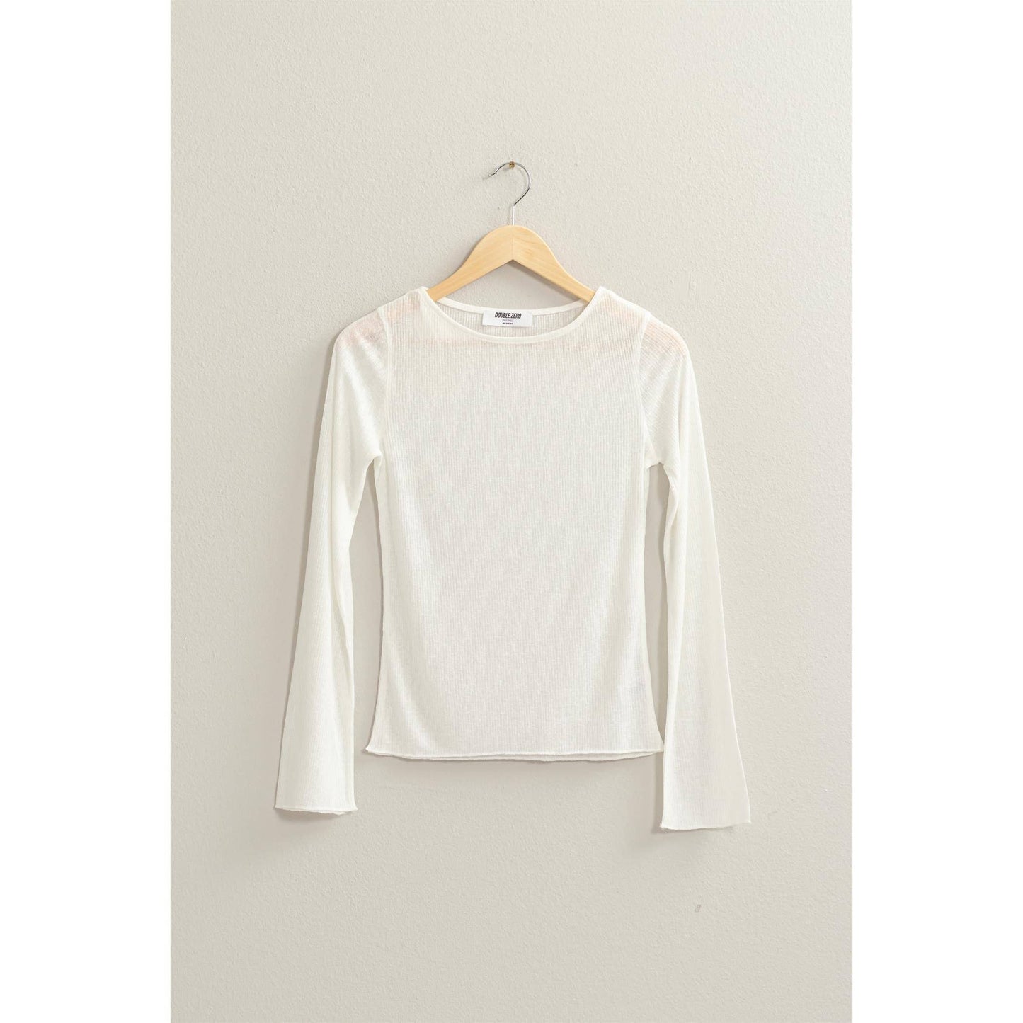 Ribbed Long Sleeve Top
