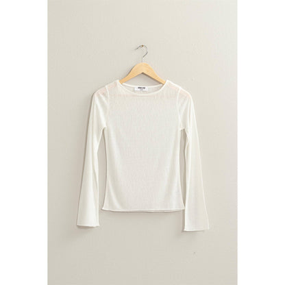 Ribbed Long Sleeve Top