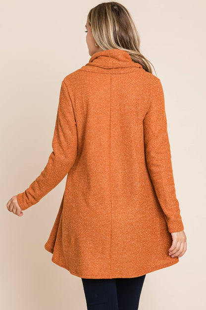 COWL NECK KNIT TUNIC