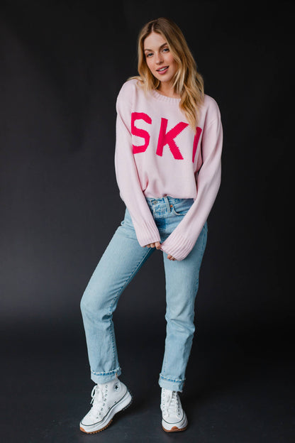 Pink Ski Sweater