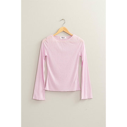 Ribbed Long Sleeve Top