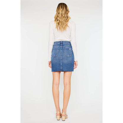 Stretch Denim Skirt