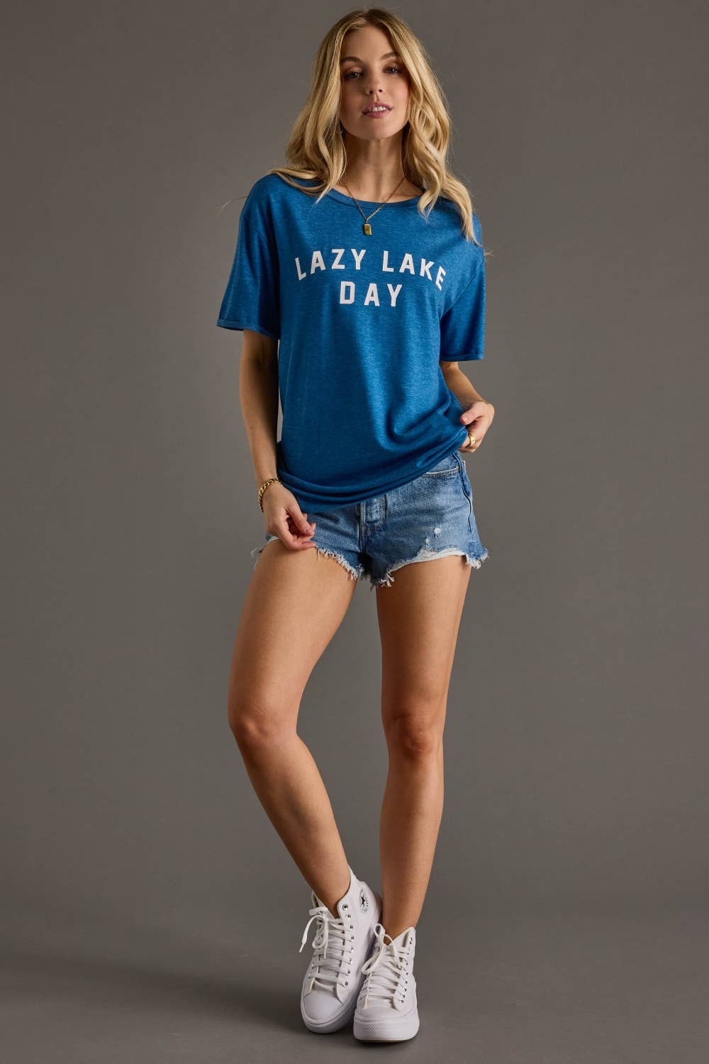 Blue Lazy Lake Day Tee