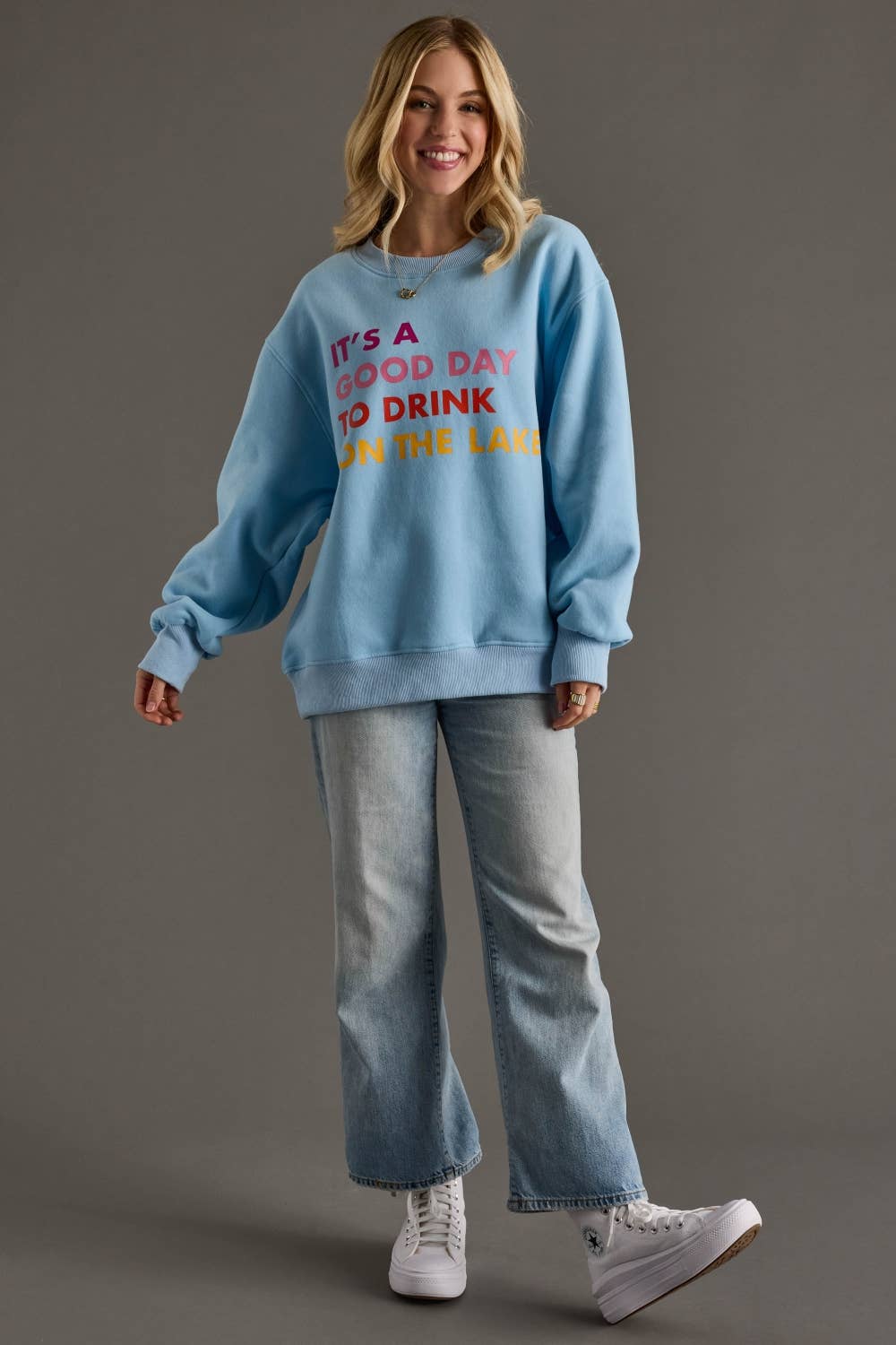 Lt. Blue Drink On The Lake Sweatshirt