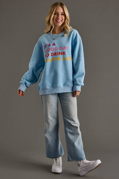 Lt. Blue Drink On The Lake Sweatshirt