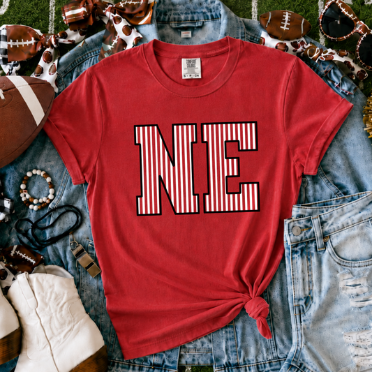 NE Stripes Red Tee