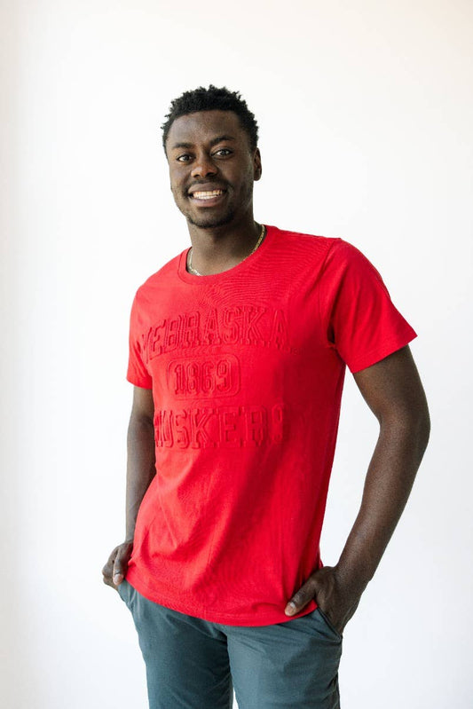 Nebraska Vintage 81 Embossed Comfort Tee