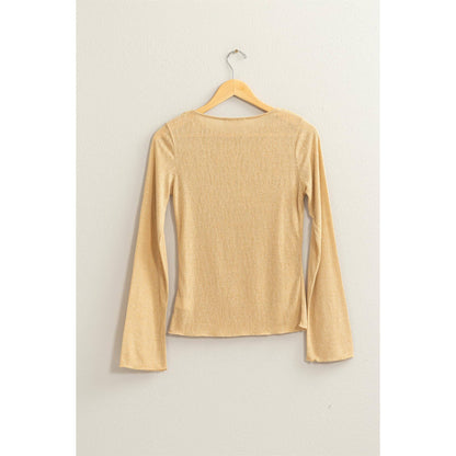 Ribbed Long Sleeve Top
