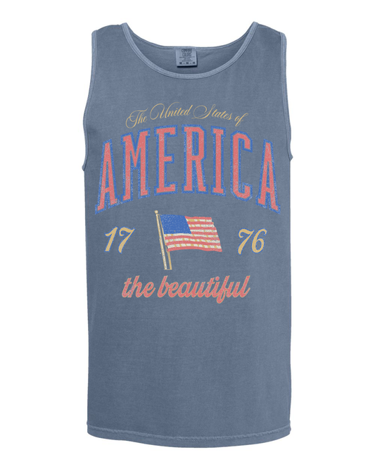 4th of July America Flag Tank