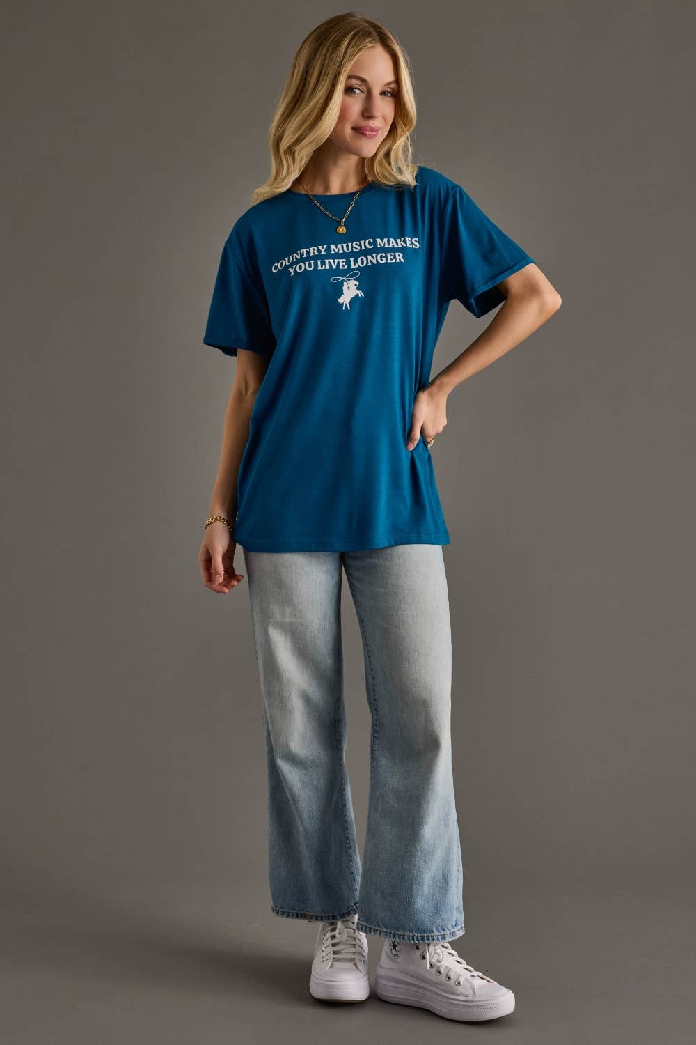 Blue Country Music Tee