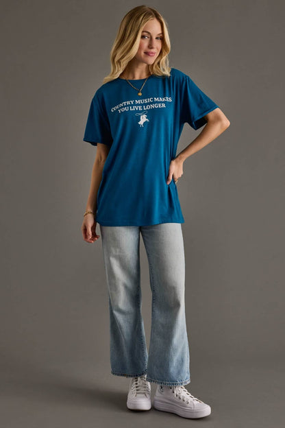 Blue Country Music Tee
