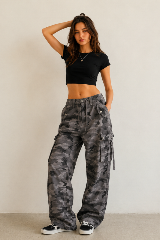 Camo Utility Cargo Pants