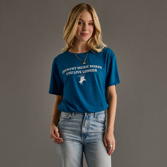 Blue Country Music Tee