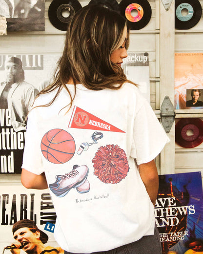 Nebraska Huskers B-Ball Memorabilia Tee