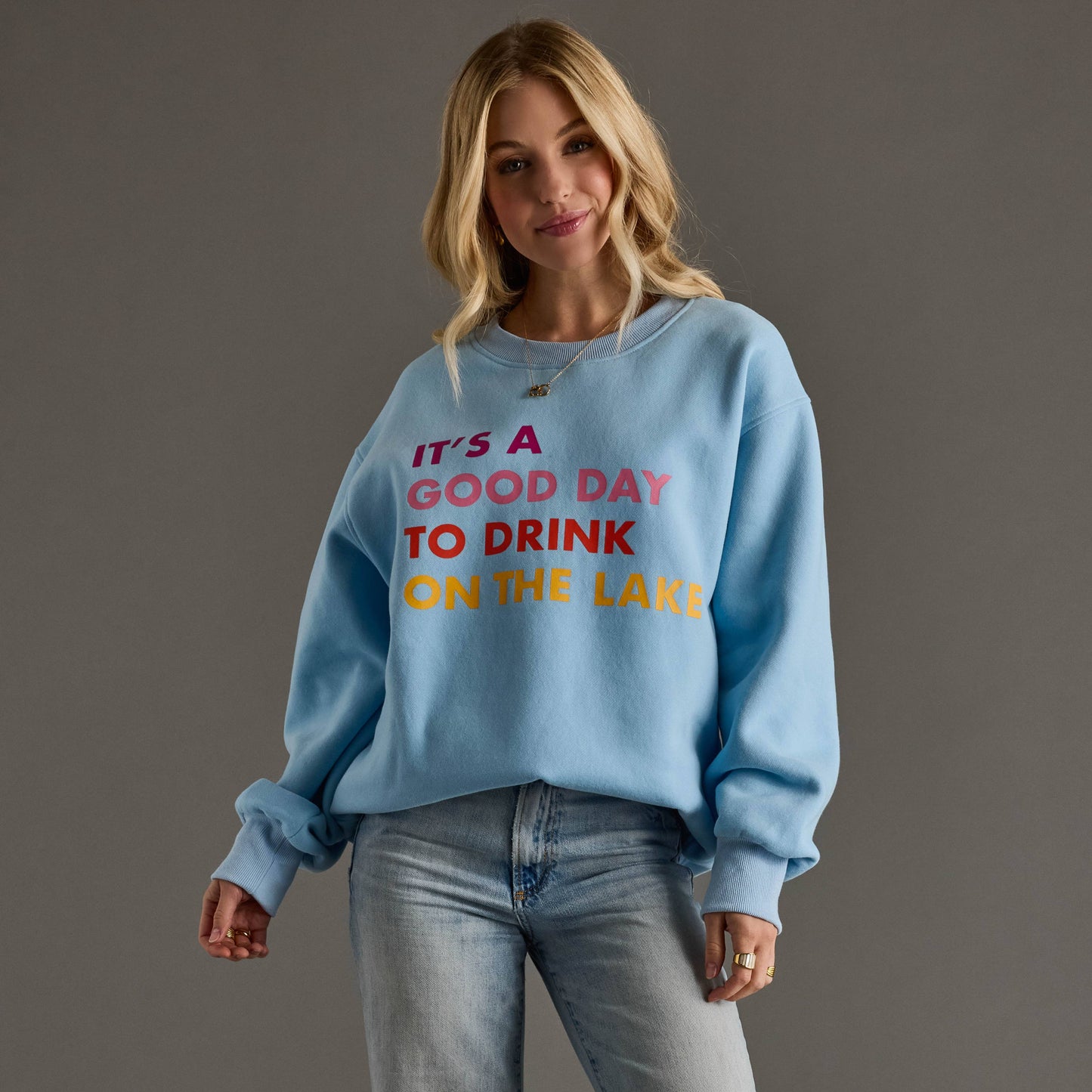 Lt. Blue Drink On The Lake Sweatshirt