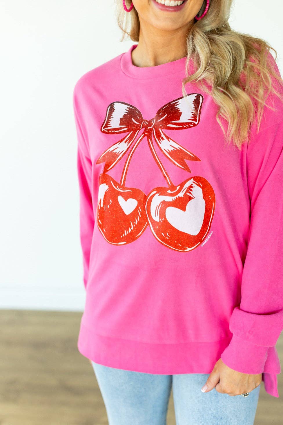 Cherry Heart Sweatshirt