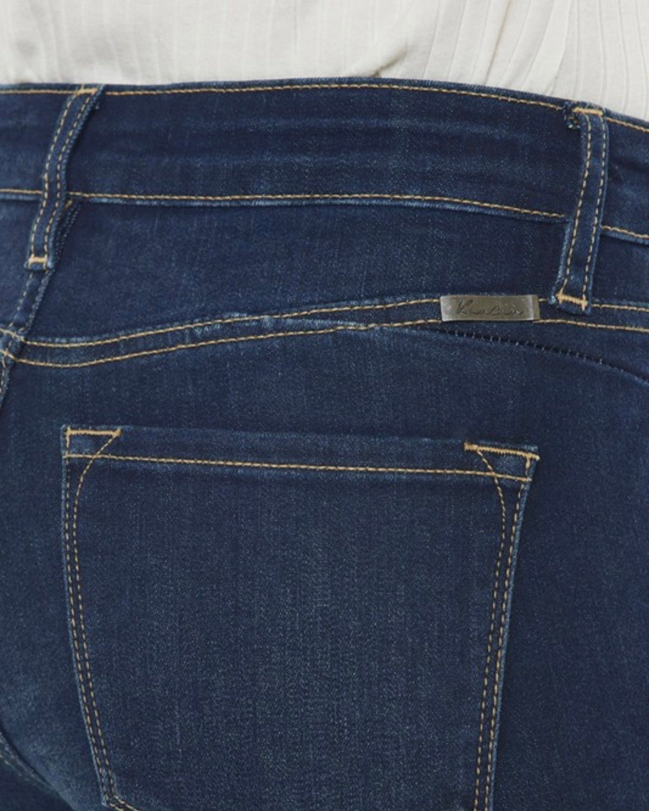 Mid Rise Folded Hem Shorts