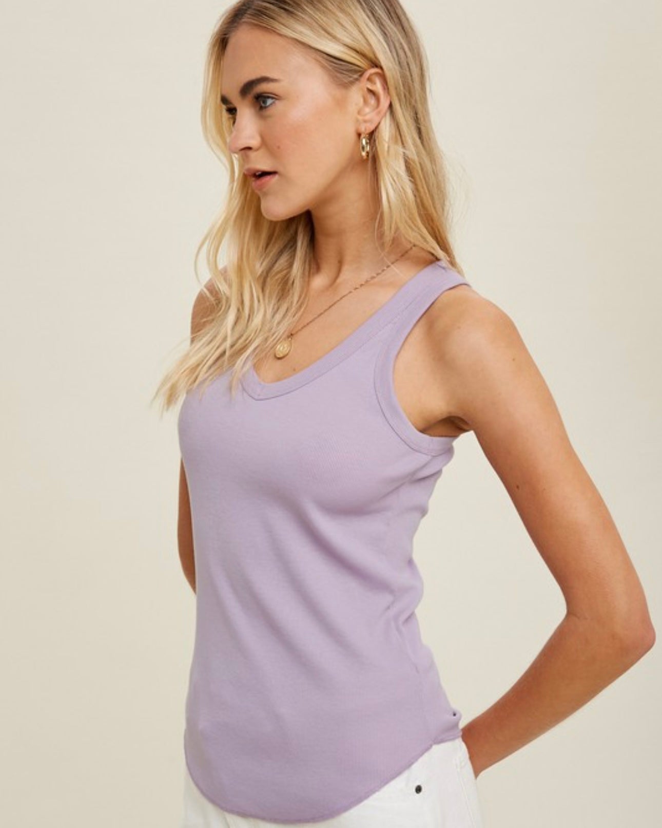 Gesele Ribbed Knit Tank