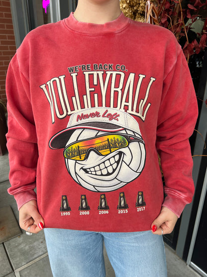 We’re Back Nebraska Volleyball Crewneck